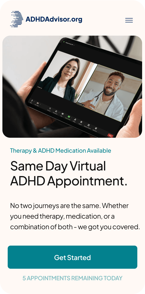 ADHDAdvisor screen